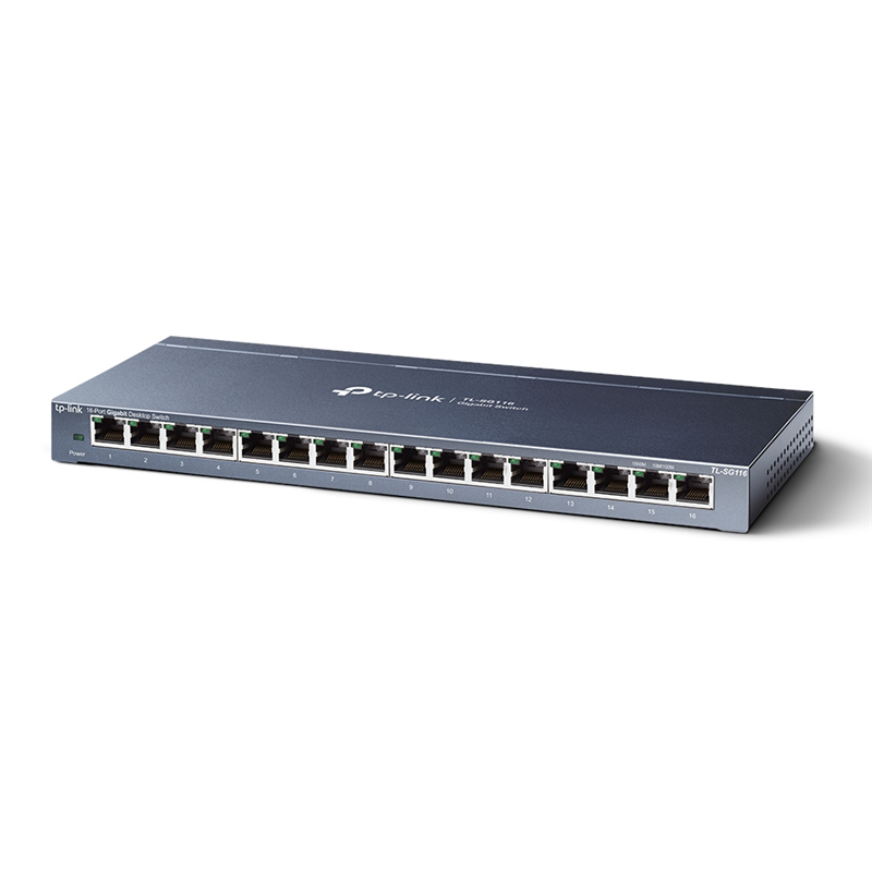 Коммутатор TP-Link TL-SG116 (L2) 16x1Гбит/с неуправляемый