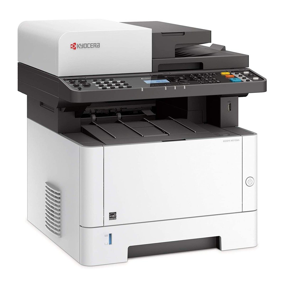 МФУ Kyocera Ecosys M2135DN A4, лазерное, черно-белое, 35стр/мин, 1200dpi, 800МГц, 512Мб, 250+100, US