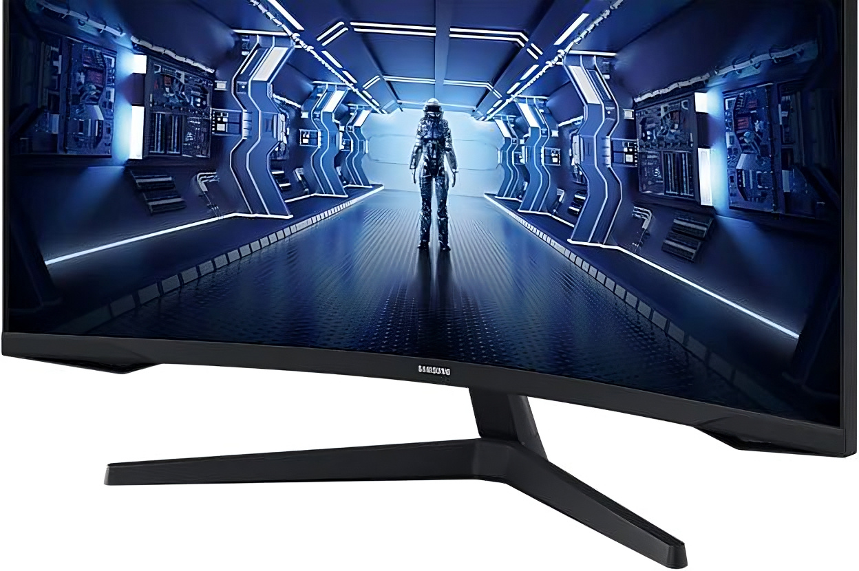 Монитор Samsung 34" Odyssey G5 C34G55TWWI черный VA LED 1ms 21:9 HDMI матовая 250cd 178гр/178гр 3440