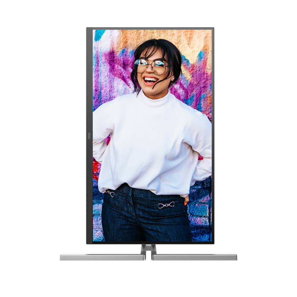 МОНИТОР 32" AOC U32U3CV Black с поворотом экрана (4K, IPS, 3840x2160, 4 ms, 178°/178°, 400 cd/m, 50M