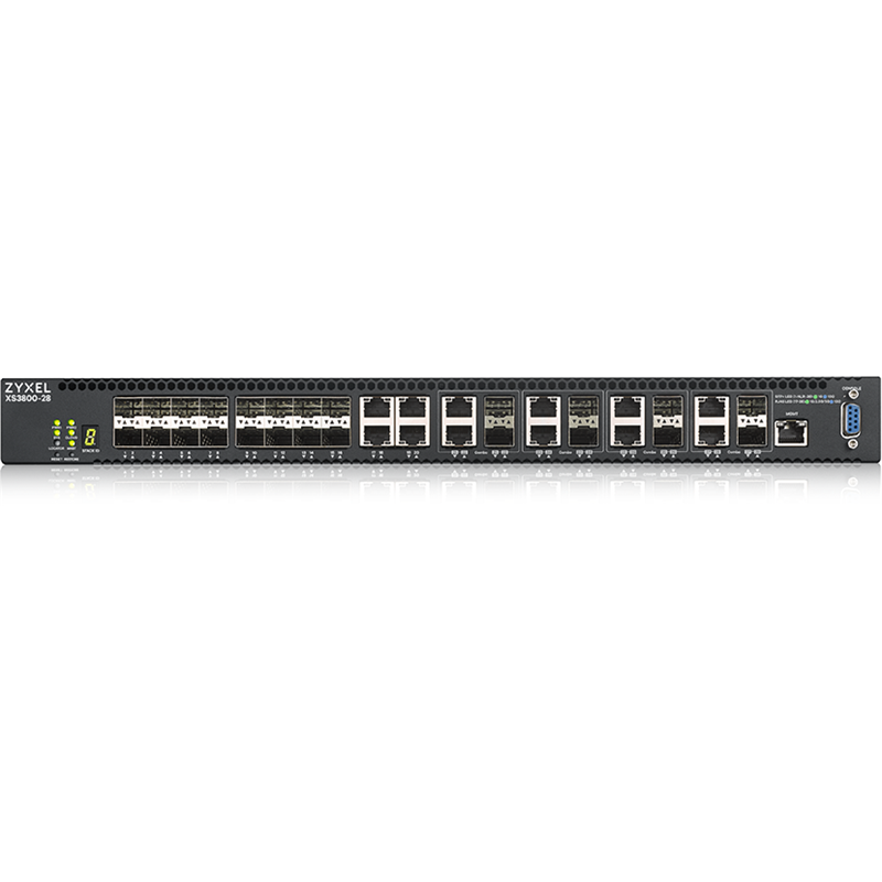 Коммутатор Мультигигабитный L3 Core коммутатор Zyxel NebulaFlex Pro XS3800-28, rack 19", 4xRJ-45: 1/