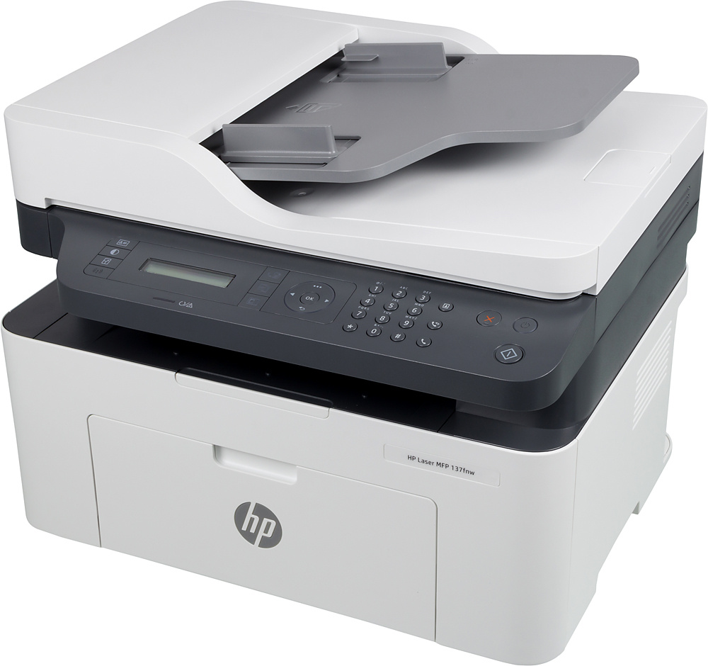 МФУ лазерный HP Laser 137fnw (4ZB84A) A4 WiFi белый
