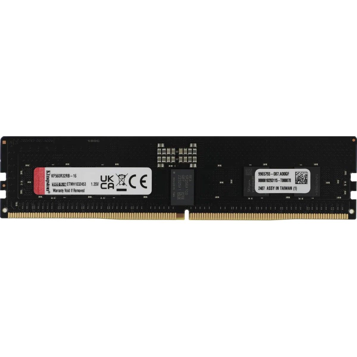 Модуль памяти Kingston OEM 16GB DDR5 6000 FURY Renegade Pro RDIMM Black XMP ECC Registered DIMM (Sin