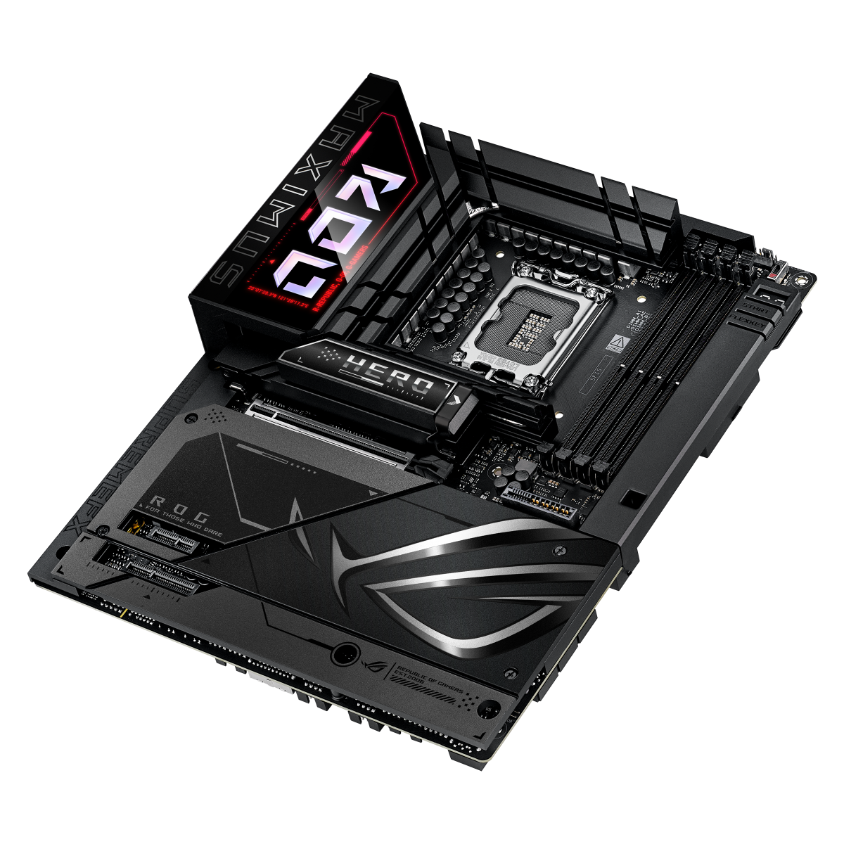 Материнская плата ASUS ROG MAXIMUS Z890 HERO BTF LGA1851 ATX 4хDDR5 PCIEx16 PCIEx4 PCIEx1 6xM.2 2xTh