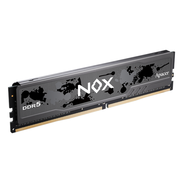 Оперативная память APACER DDR5 16GB 5600MHz DIMM NOX Black Gaming Memory PC5-44800 CL40 1.25V 2048*8