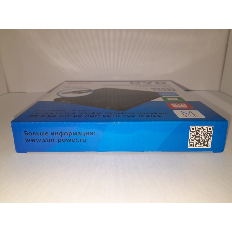 Внешний оптический привод DVD-RW ext. Black Slim Ret USB3.0+TYPE-C