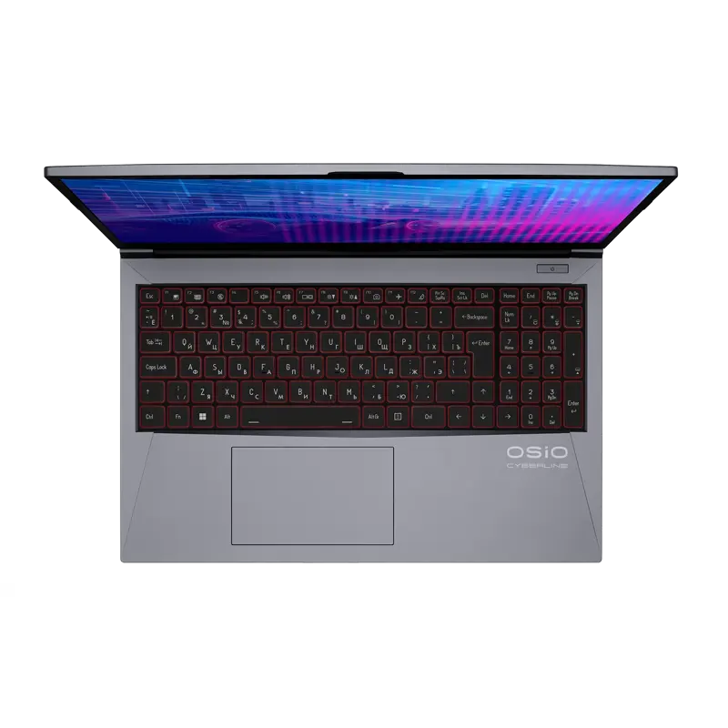 Ноутбук Osio CyberLine C150i-002 Core i5 12600H 16Gb SSD512Gb NVIDIA GeForce RTX4050 6Gb 15.6" IPS F