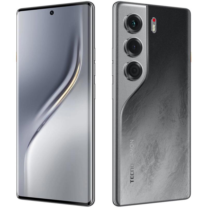 Смартфон Tecno Camon 40 Pro 256Gb 8Gb черный моноблок 3G 4G 2Sim 6.78" 1080x2436 Android 15 50Mpix 8