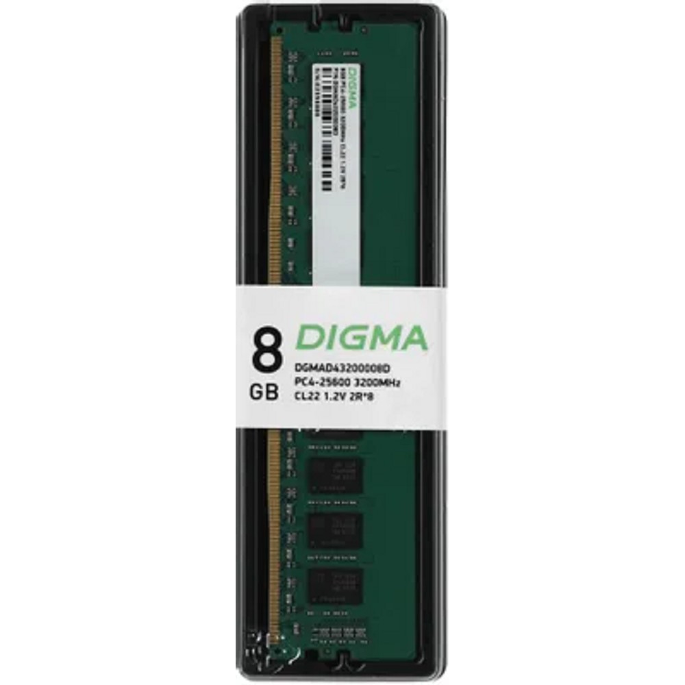 Память DDR4 8Gb 3200MHz Digma DGMAD43200008D OEM PC4-25600 CL22 DIMM 288-pin 1.2В dual rank OEM