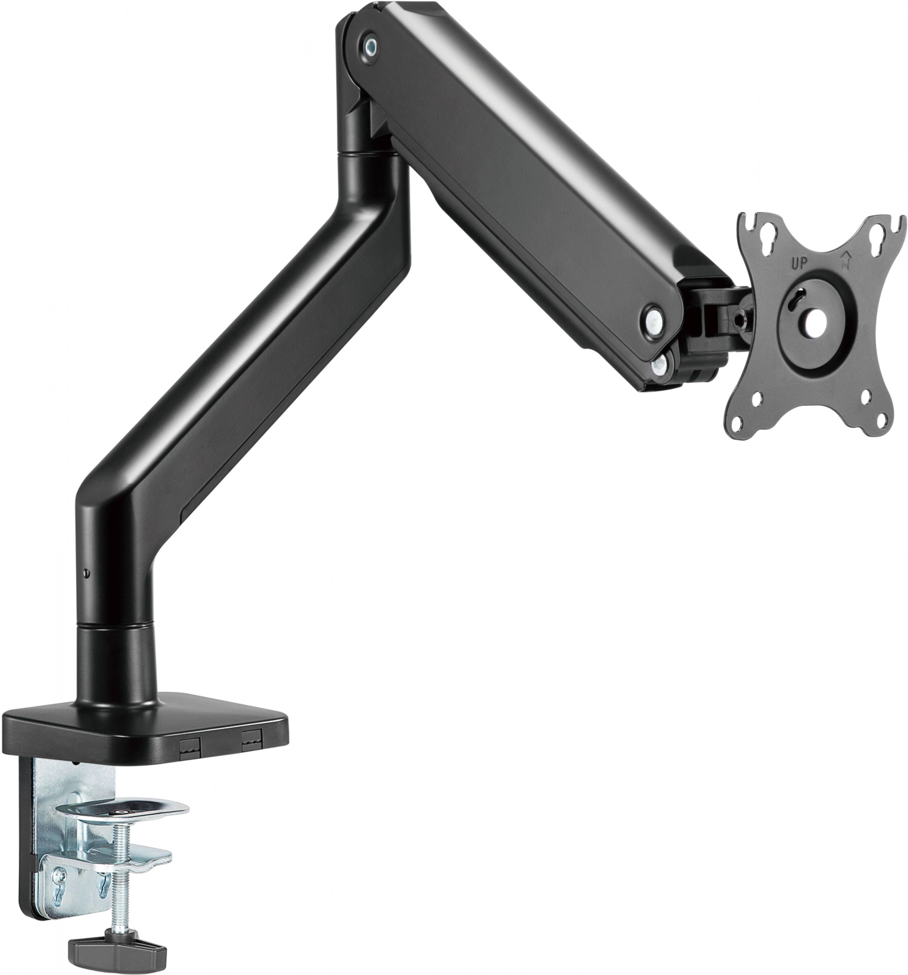 Кронштейн для мониторов Ultramounts UM730 черный 17"-45" макс.16кг крепление к столешнице поворот и 