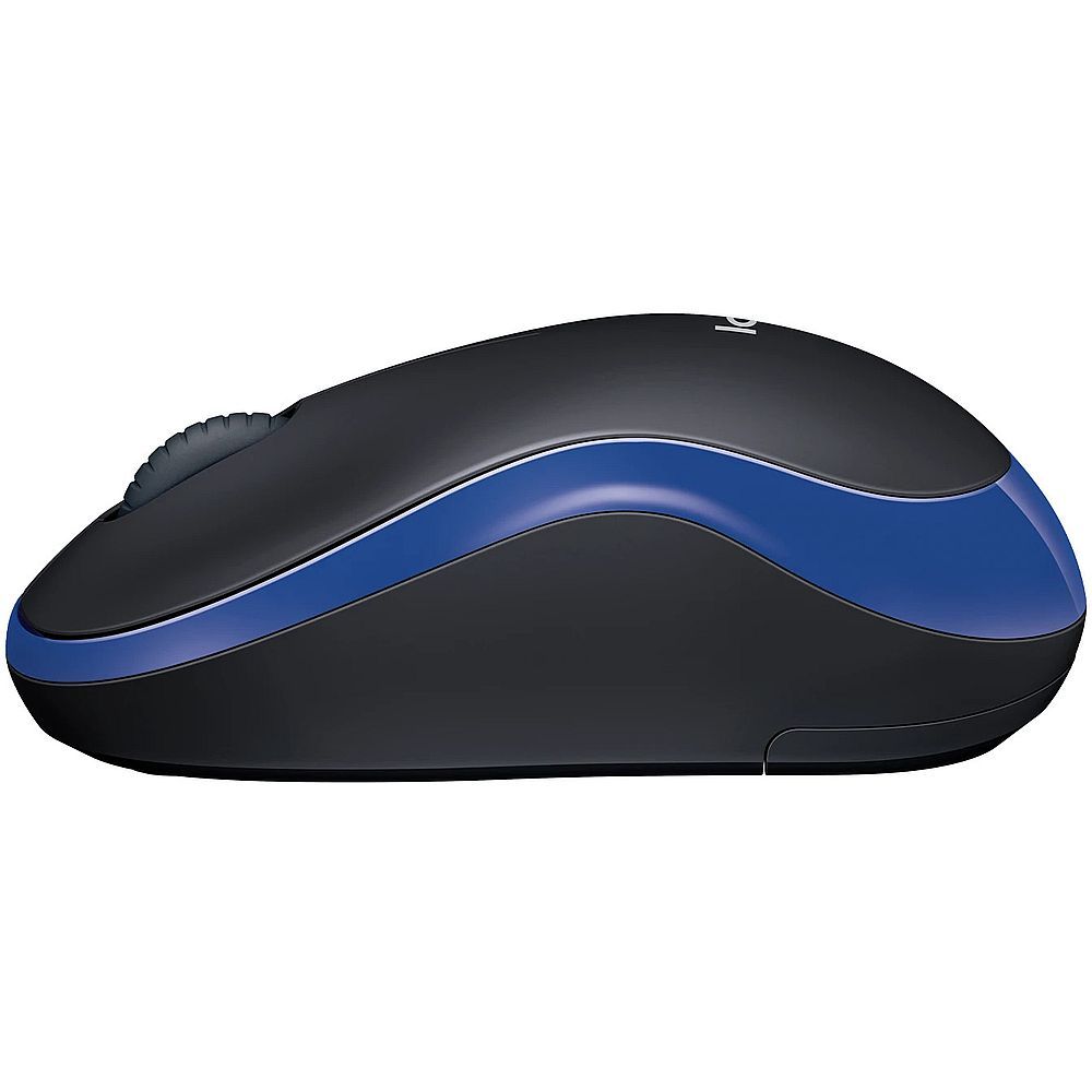Мышь Logitech M185 черный/синий оптическая 1000dpi беспров. USB для ноутбука 2but (910-002632)