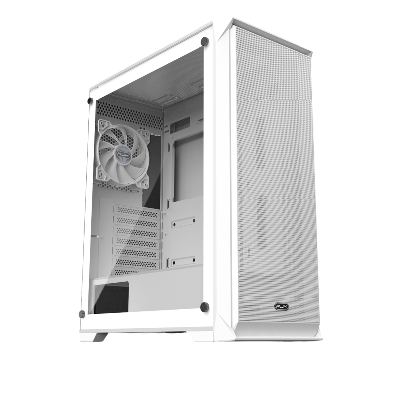 Корпус Raijintek ARCADIA 41, Midi-Tower, TG, 1x120mm, 2xUSB-A 3.0 + 1xUSB-C, ATX, mATX, mITX White