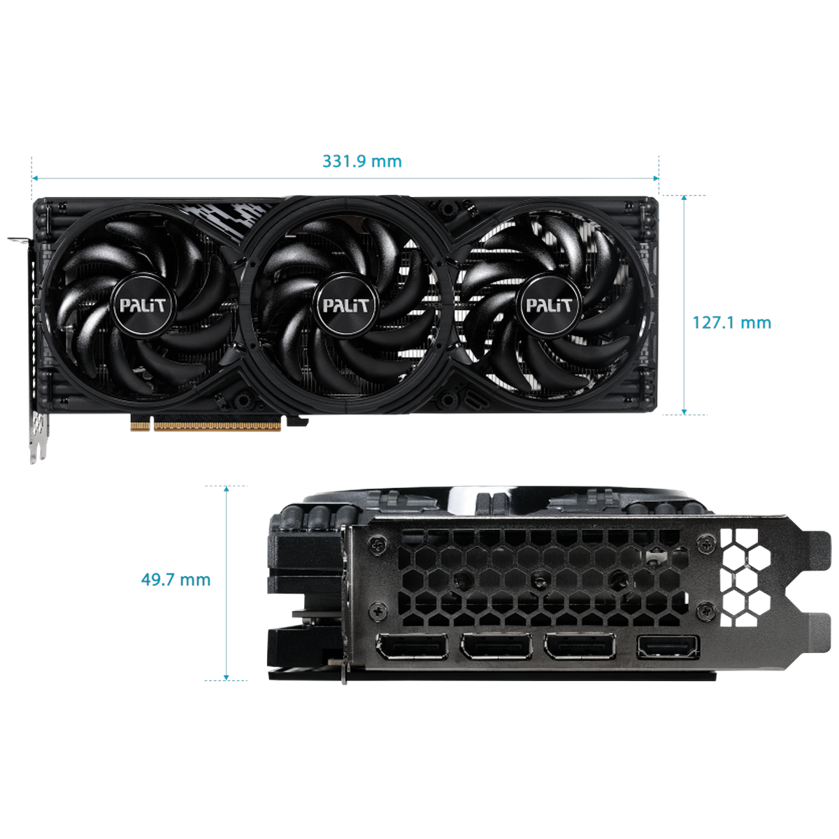 Видеокарта Palit PCI-E 5.0 PA-RTX5070 GAMINGPRO-S NVIDIA GeForce RTX 5070 12Gb 192bit GDDR7 2325/280