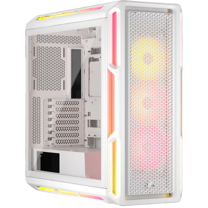 Корпус Corsair iCUE LINK 5000T LX RGB, Midi-Tower, TG, 3x120mm RGB, 4xUSB-A 3.2, 1xUSB 3.2 Type-C, E