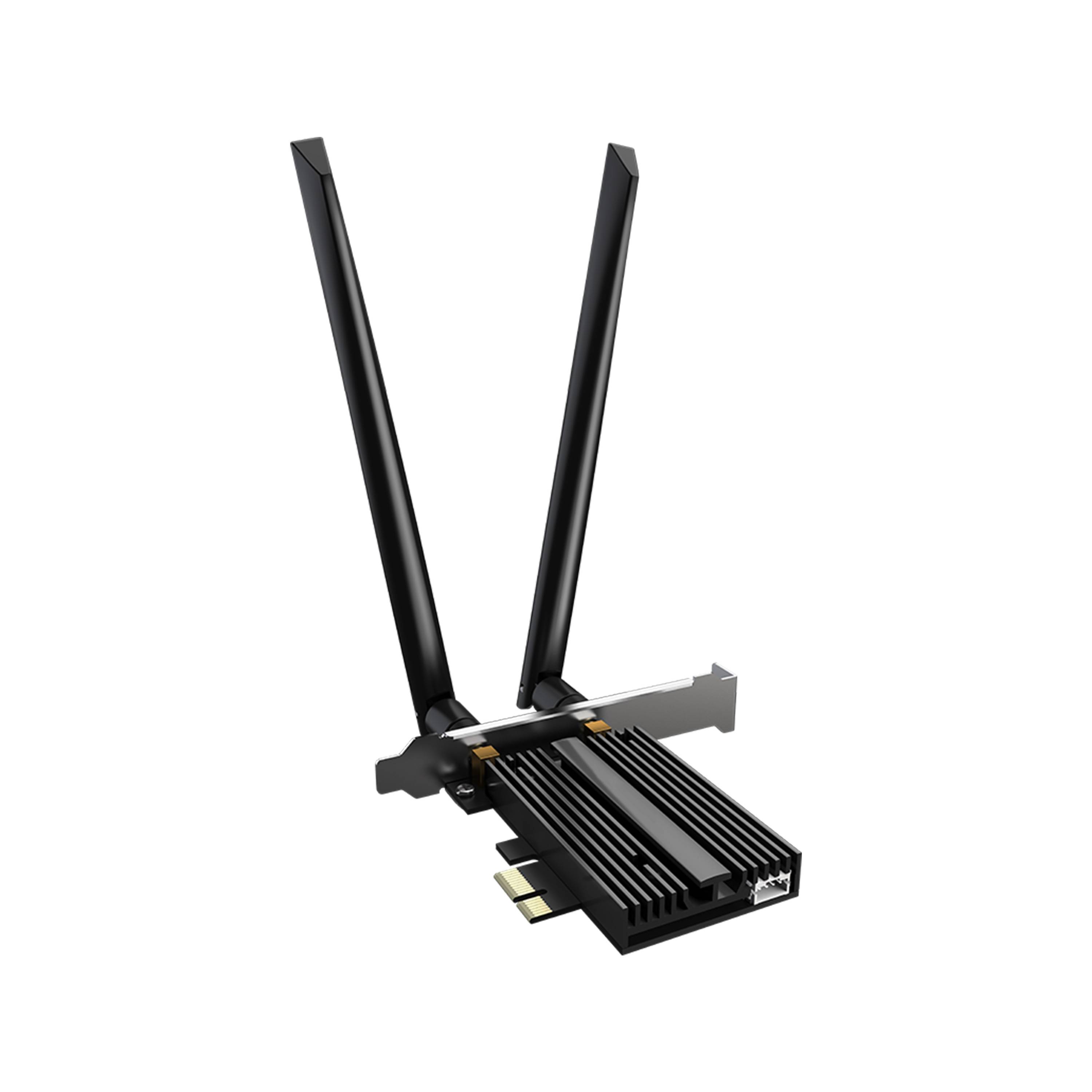 Сетевой адаптер Wi-Fi + Bluetooth Netis F2 АХ5400 PCI Express (ант.внеш.съем) 2ант.