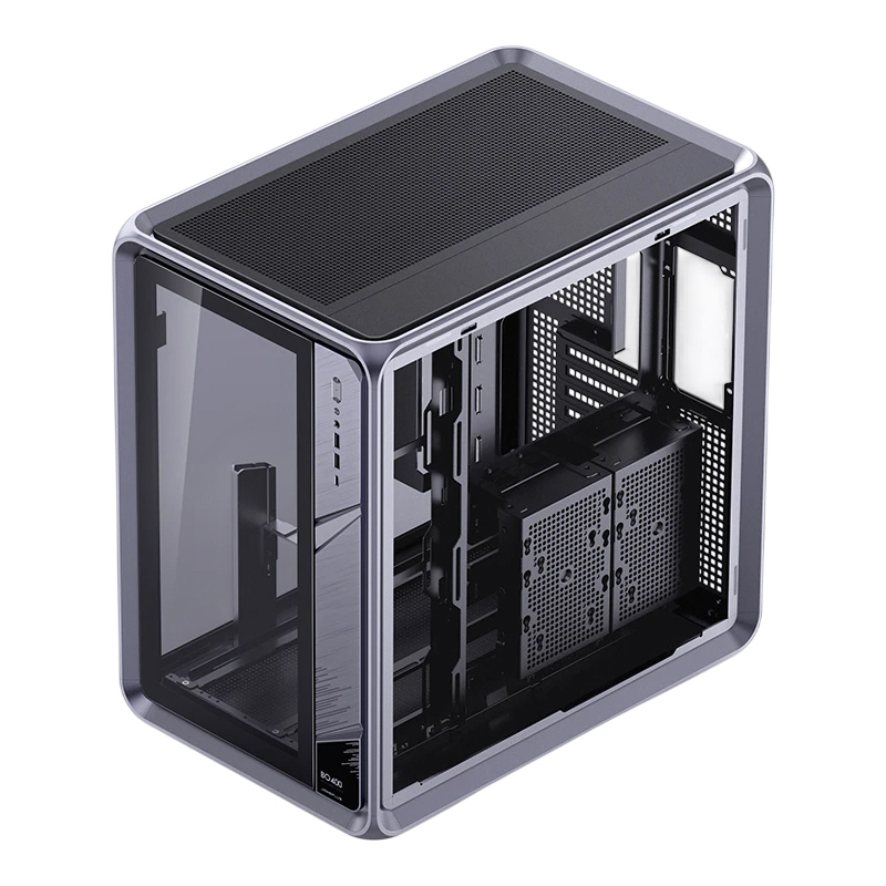 Корпус JONSBO BO400, Midi-Tower, TG, no fan, 2xUSB-A 3.0 + 1xUSB-C 3.2, ATX, mATX, mITX Grey