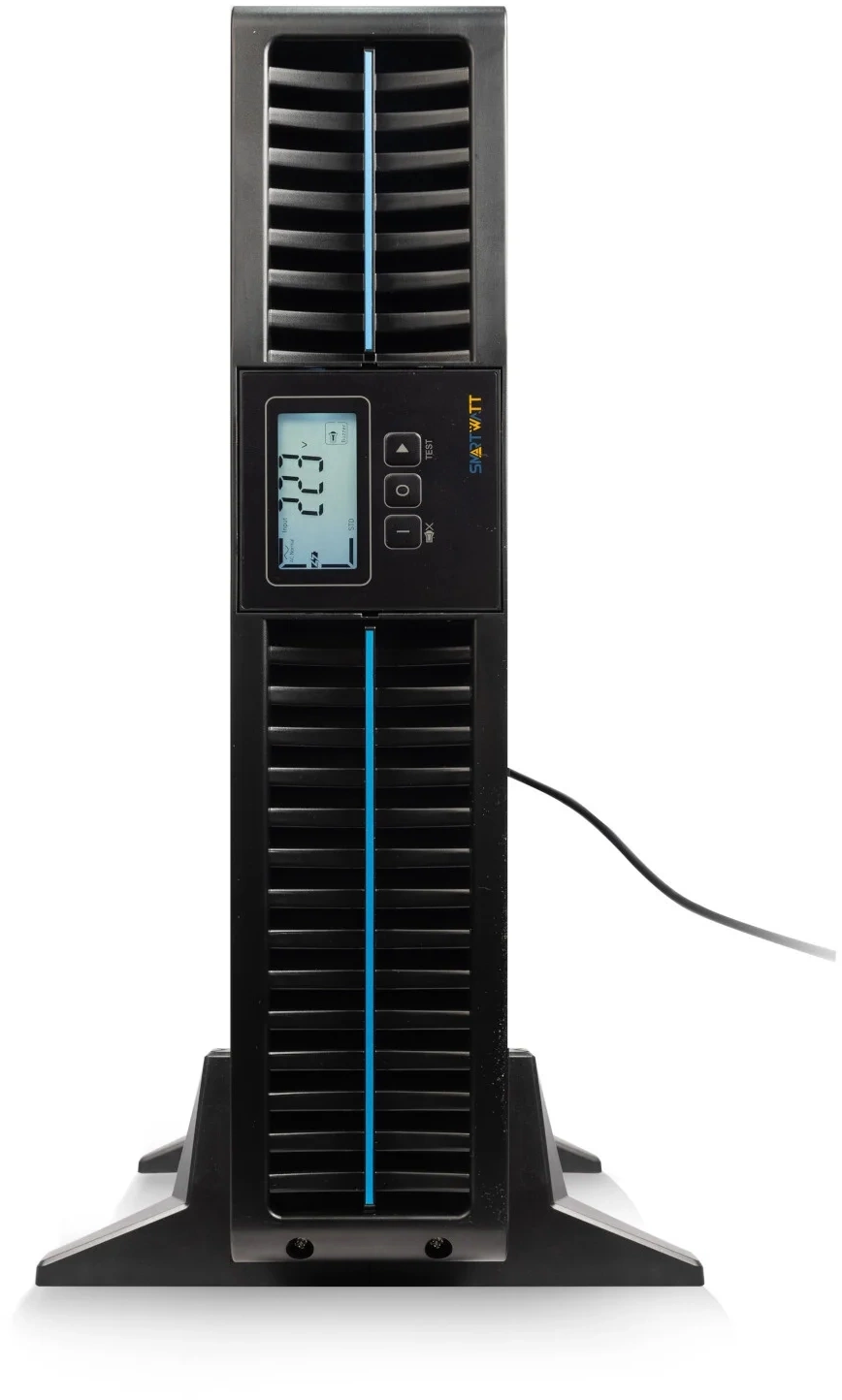 Онлайн, мощность 1000/900 ВА/Вт, стоечный/напольный, LCD дисплей, управляемые розетки, Shuko CEE7/4 
