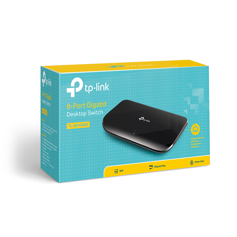 Коммутатор TP-Link TL-SG1008D (L2) 8x1Гбит/с неуправляемый