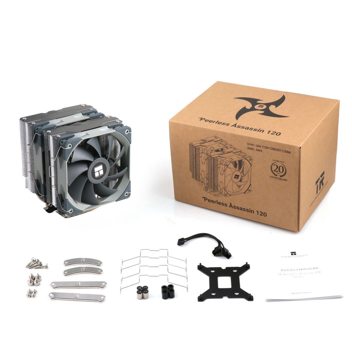 Вентилятор Cooler Thermalright Peerless Assassin 120/ PWM/ all Intel/AMD/ 2 fans/6mm*6/ Screws