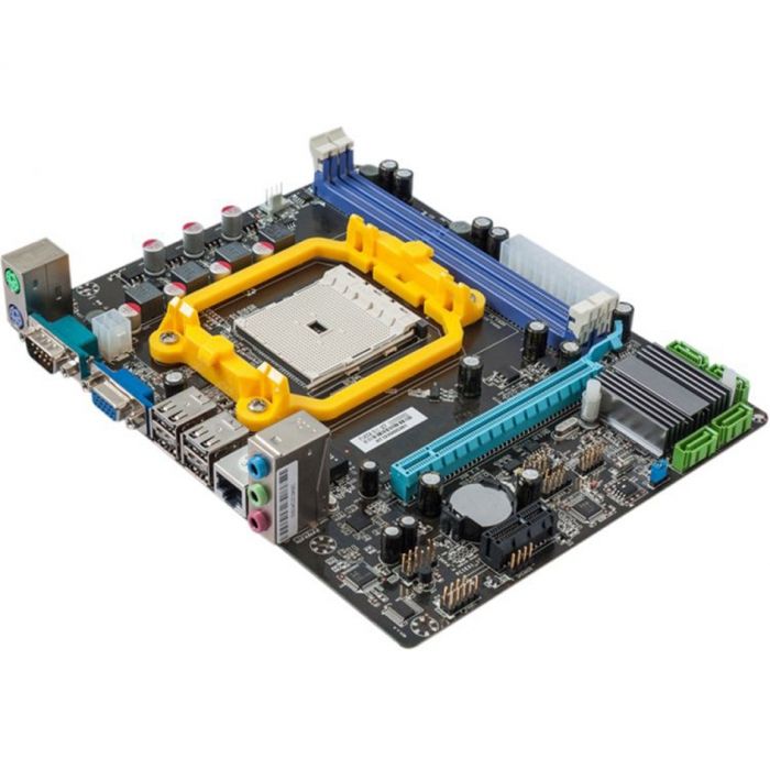 Материнская плата A55F1AL2, FM1 , AMD A55, mATX, 2xDDR3, 1xPCI-Ex16, 1xPCI-Ex1, 4xSATA2, 10/100, 6CH