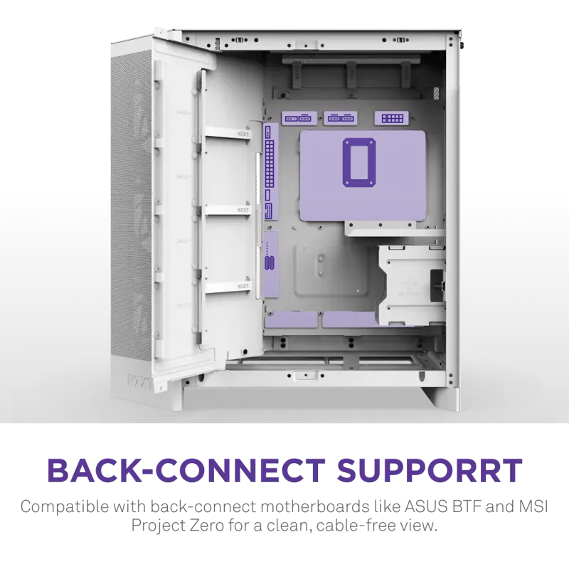 Корпус NZXT H9 Flow RGB+ (2025), Midi-Tower, TG, 6x140mm RGB + 1x120mm RGB, 2xUSB-A 3.2 + 1xUSB-C 3.