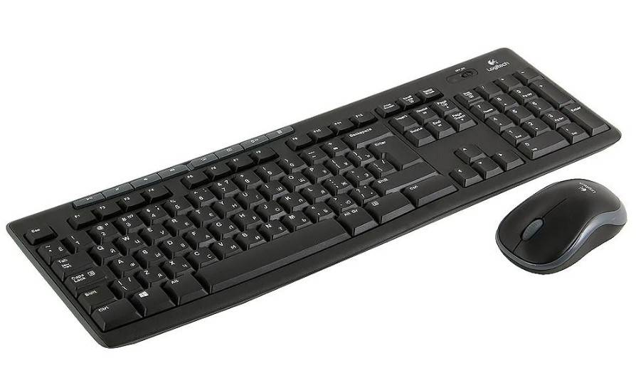 Клавиатура + мышь Logitech MK270 клав:черный мышь:черный USB беспроводная Multimedia (920-003381)