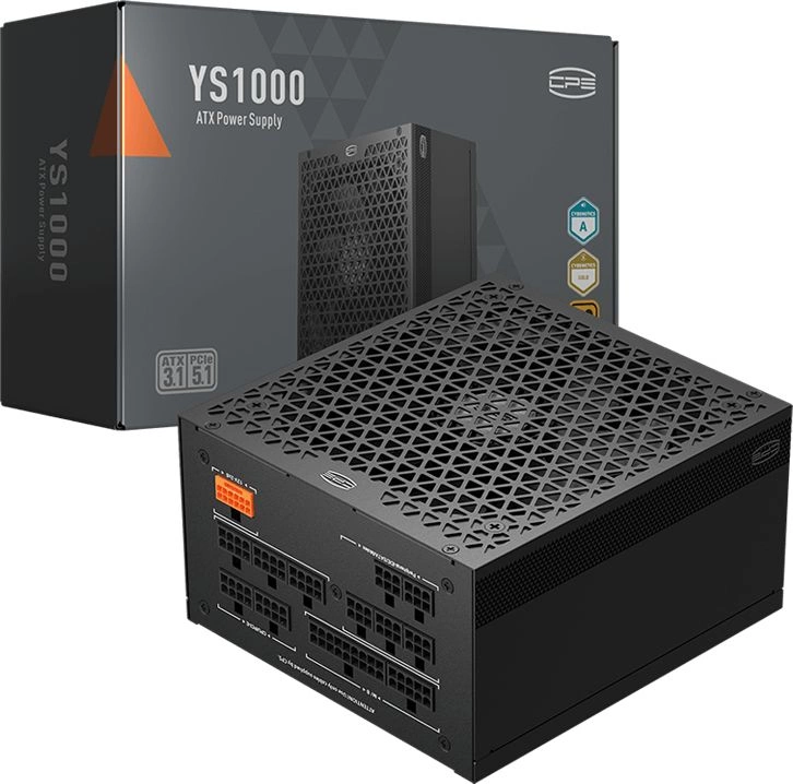 Блок питания PcCooler ATX 1000W P5-YS1000 -G1F Gen.5 80+ gold (20+4pin) APFC 135mm fan 12xSATA Cab M