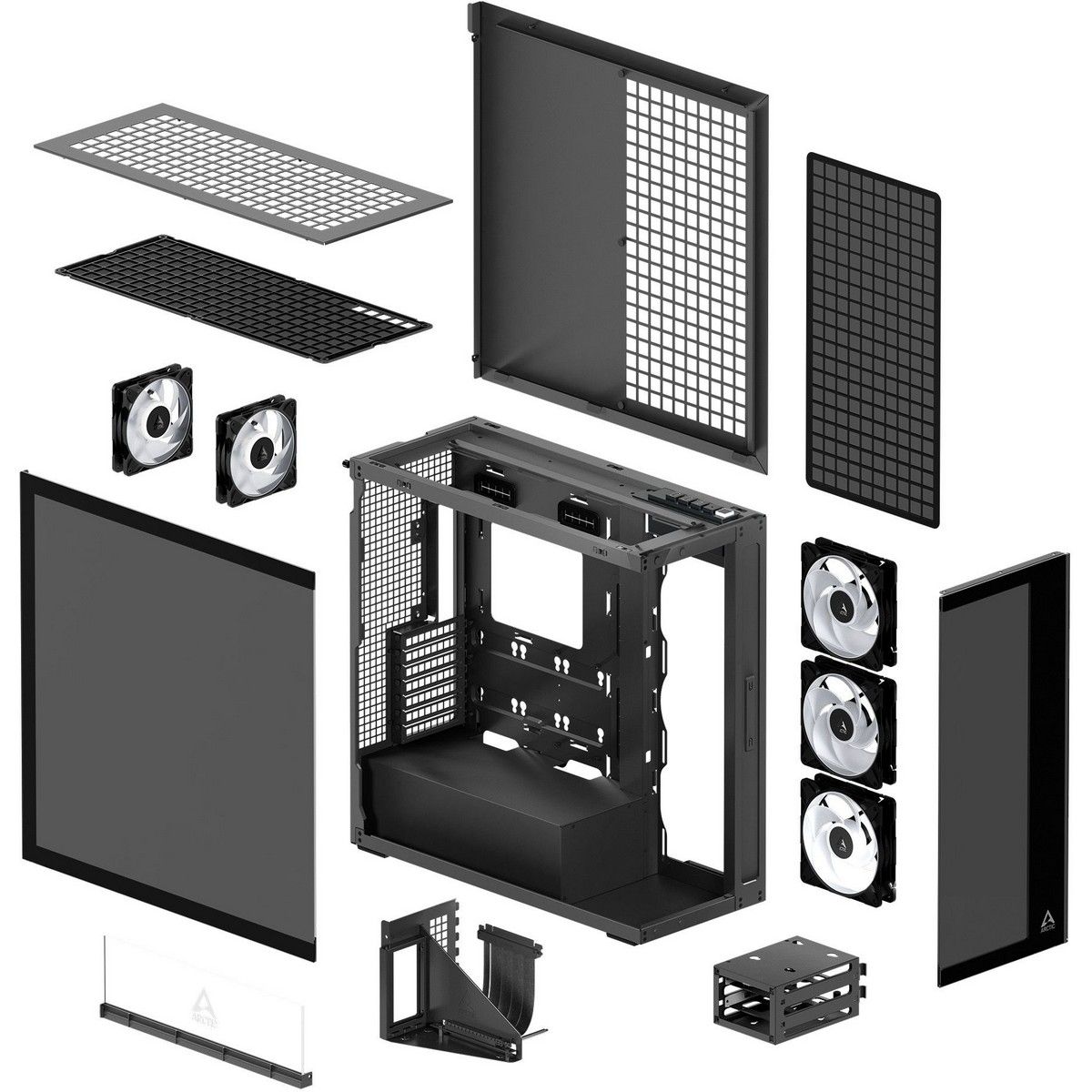 Корпус для ПК Arctic Cooling ARCTIC Xtender VG (Black) арт. ACPCC00016A