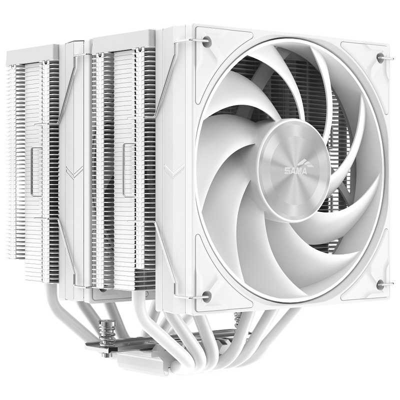 Кулер для процессора SAMA A60W (265W, 4-pin PWM, 156.5mm, 6x6mm, 2x120mm, 78CFM, 29dBA, 2200RPM, S: 