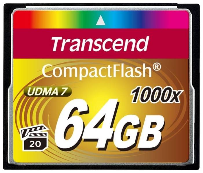 Флеш карта CF 64GB Transcend, 1000X