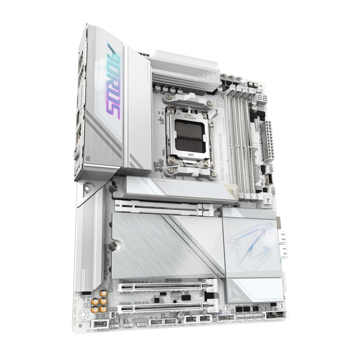 Материнская плата Gigabyte X870E AORUS PRO ICE Socket AM5 AMD X870E 4xDDR5 ATX AC`97 8ch(7.1) 2.5Gg 