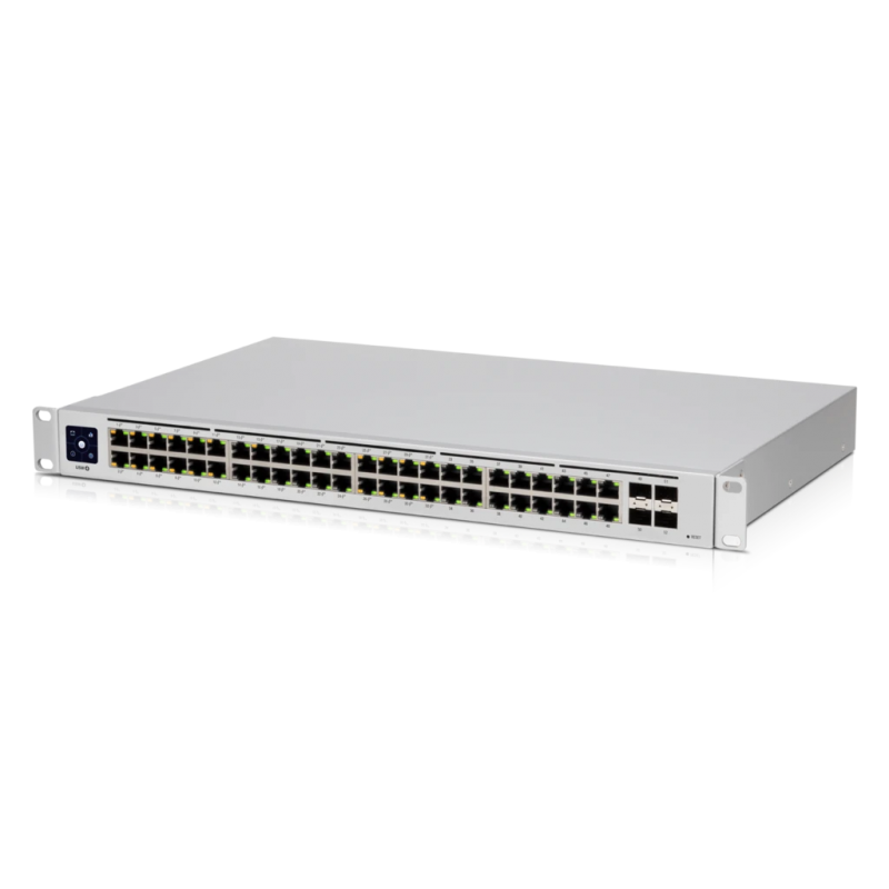 Коммутатор Ubiquiti UniFi Switch 48 PoE |USW-48-PoE| Ubiquiti PoE-коммутатор в стойку, 48х 1G RJ45, 