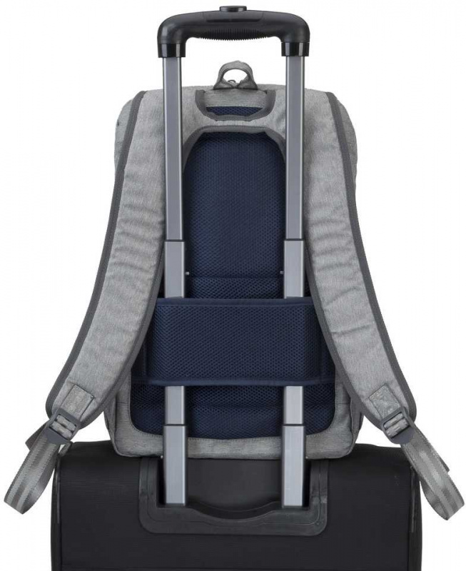 Рюкзак для ноутбука 15.6" Riva 7760 серый полиэстер женский дизайн (7760 GREY)