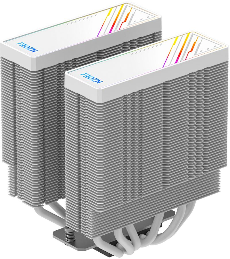 Устройство охлаждения(кулер) ID-Cooling Frozn A620 ARGB Soc-AM5/AM4/1200/1700/1851 белый 4-pin 29.9d