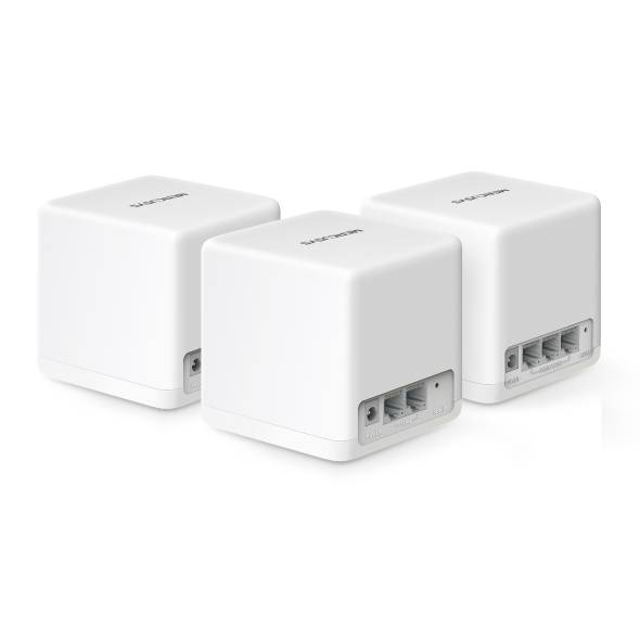 Бесшовный Mesh роутер Mercusys Halo H60X(3-pack) AX1500 10/100/1000BASE-TX белый (упак.:3шт)