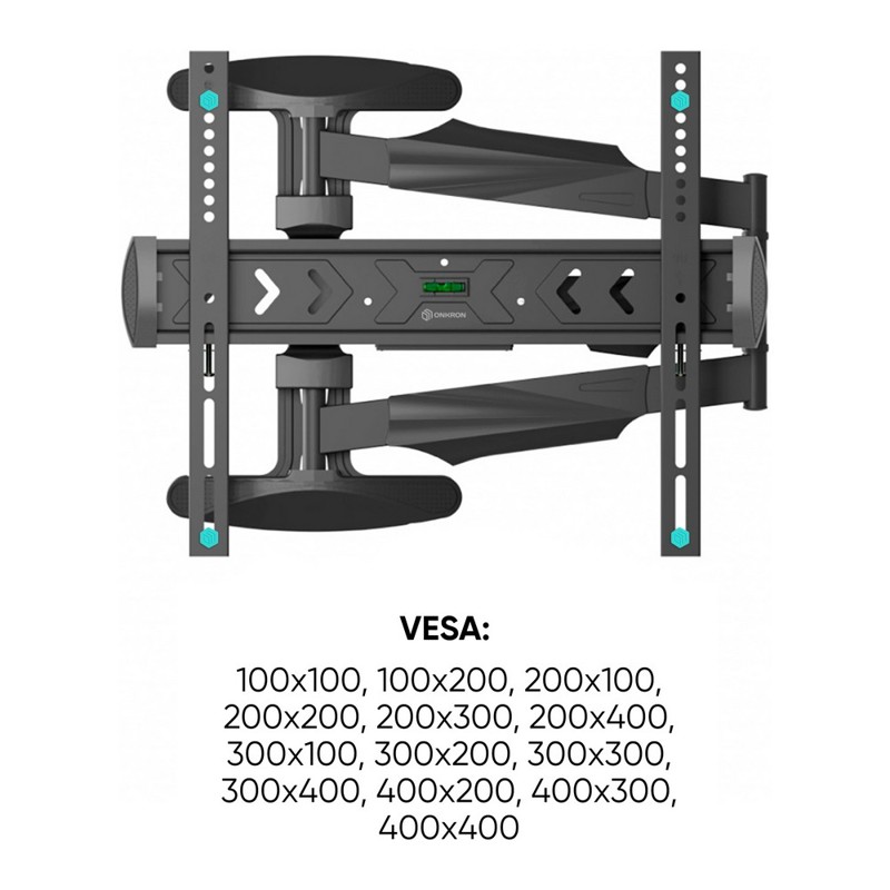Кронштейн для телевизора Onkron NP47 черный 40"-75" макс.35кг настенный поворот и наклон
