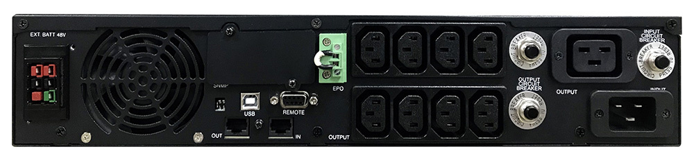 Источник бесперебойного питания Powercom Smart-UPS SMART RT, Line-Interactive, 2000VA/1800W, Rack/To