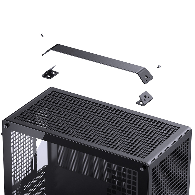 Корпус JONSBO Z20, Mini-Tower, TG, no fan, 1xUSB-A 3.2 + 1xUSB-C 3.2, mATX, mITX Black
