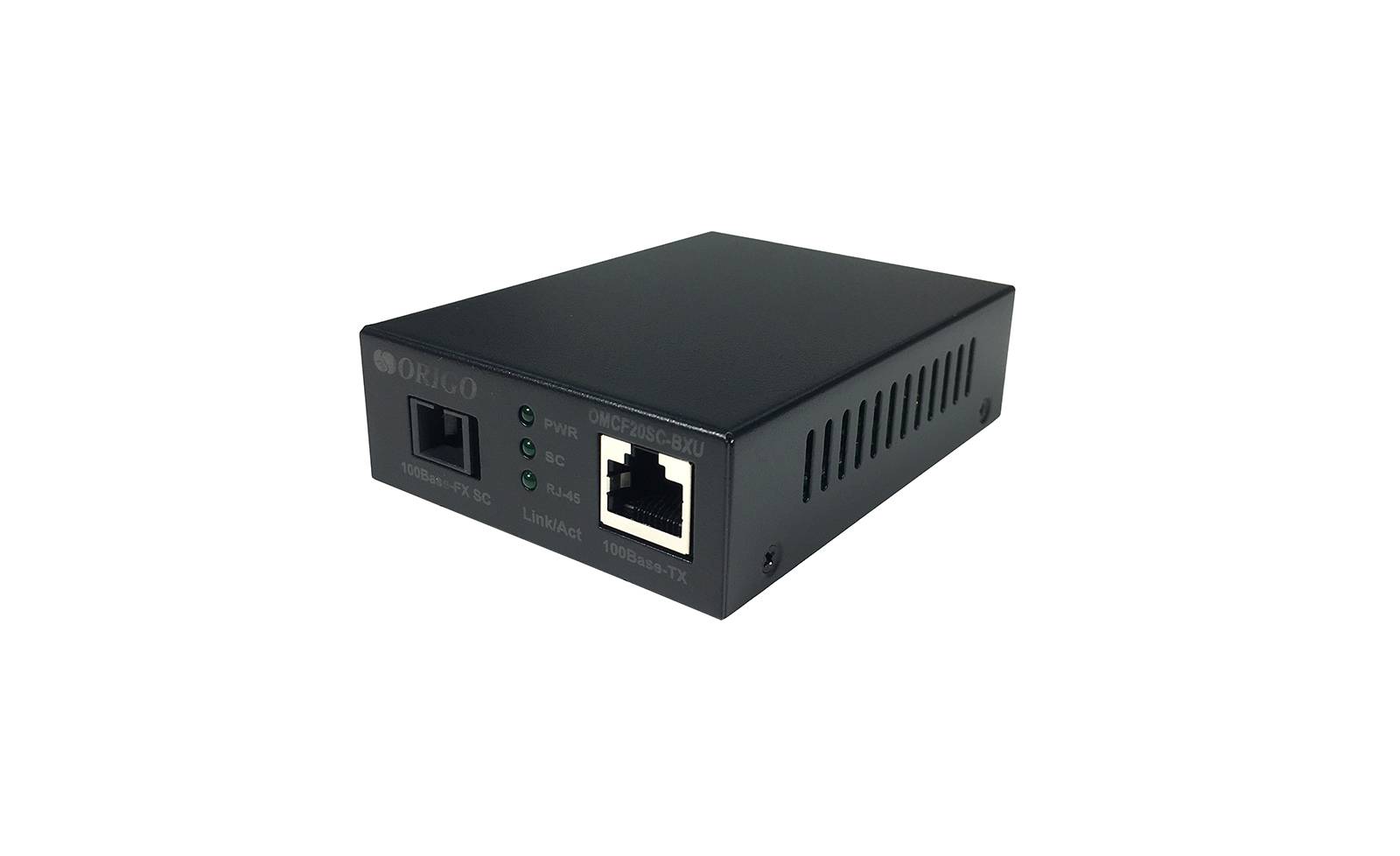 Медиаконвертер ORIGO WDM медиаконвертер, 100Base-TX / 100Base-FX (SC), Tx:1310 нм, Rx:1550 нм, одном