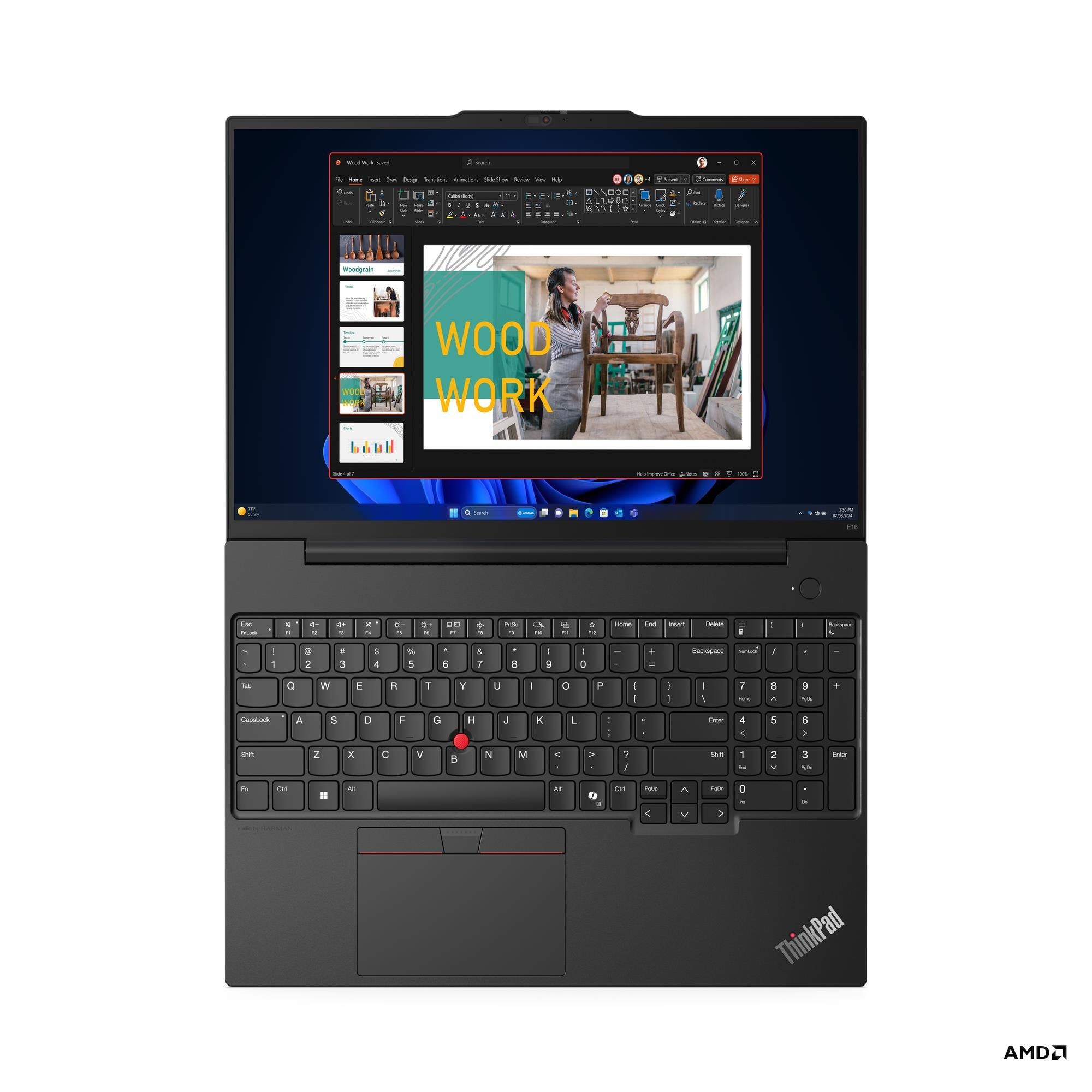 Ноутбук Lenovo ThinkPad E16 Gen 2 (Ryzen 7 7735HS, 16 WUXGA, 16 ГБ, 512 ГБ)