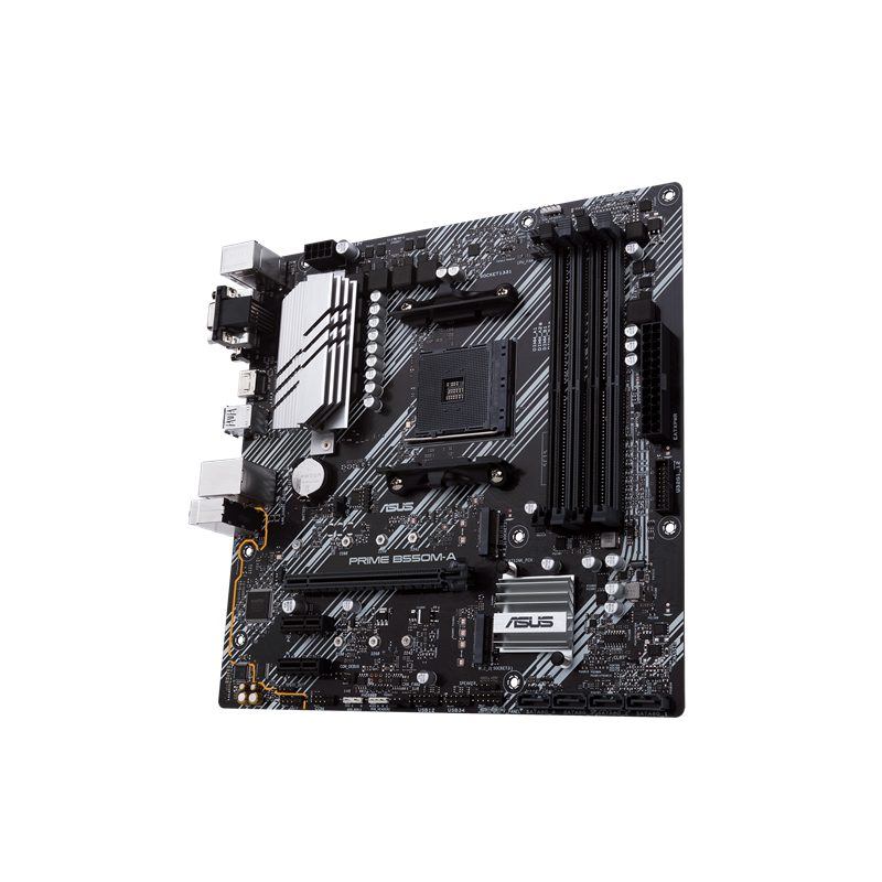 Материнская плата Asus PRIME B550M-A Soc-AM4 AMD B550 4xDDR4 mATX AC`97 8ch(7.1) GbLAN RAID+VGA+DVI+