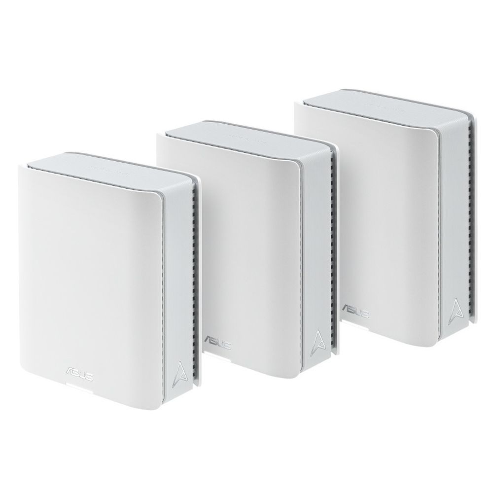 роутер ASUS BT8(W-3-PK)//3 access point /802.11b/g/n/ac/ax/be, 688 + 8643Mbps, 2,4 + 6 gGz, white