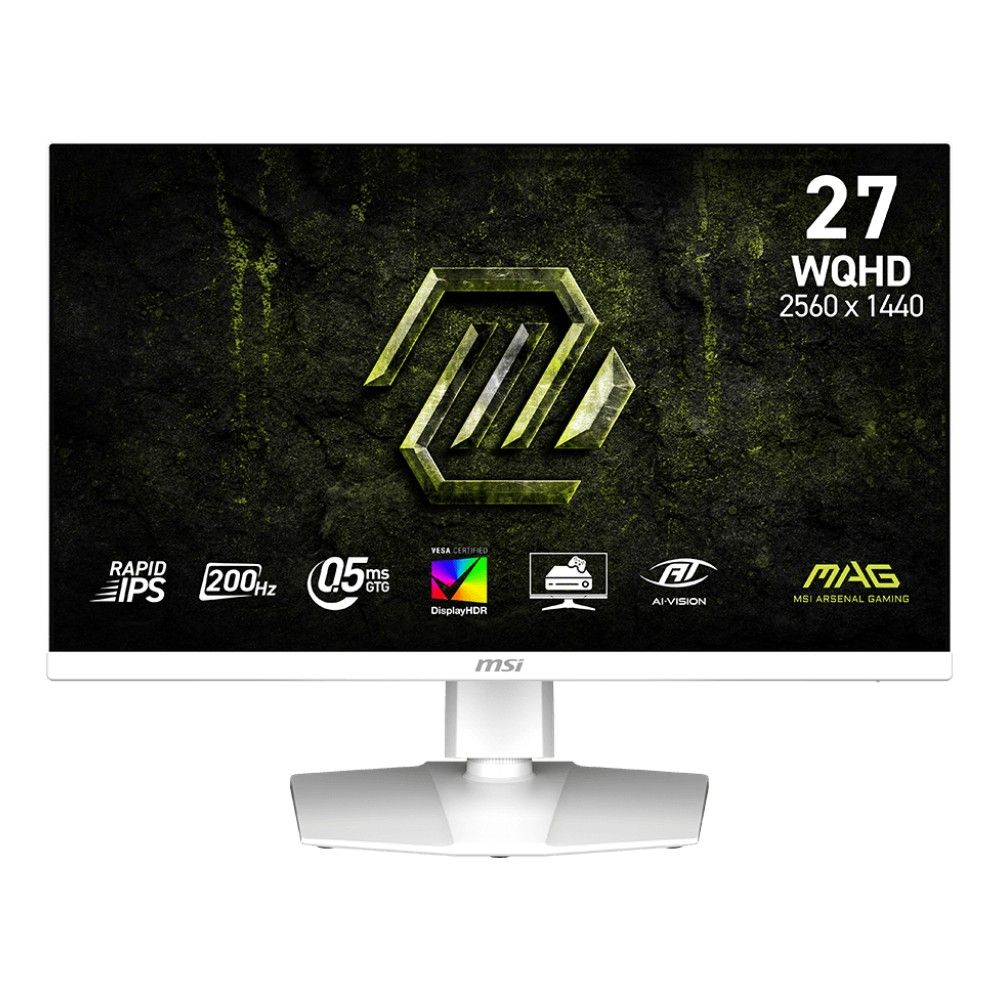 Монитор MSI MAG 274QRFW E20 27" 16:9 WQHD(2560x1440) Rapid IPS Flat, DisplayHDR 400, 0,5msGTG, 1000: