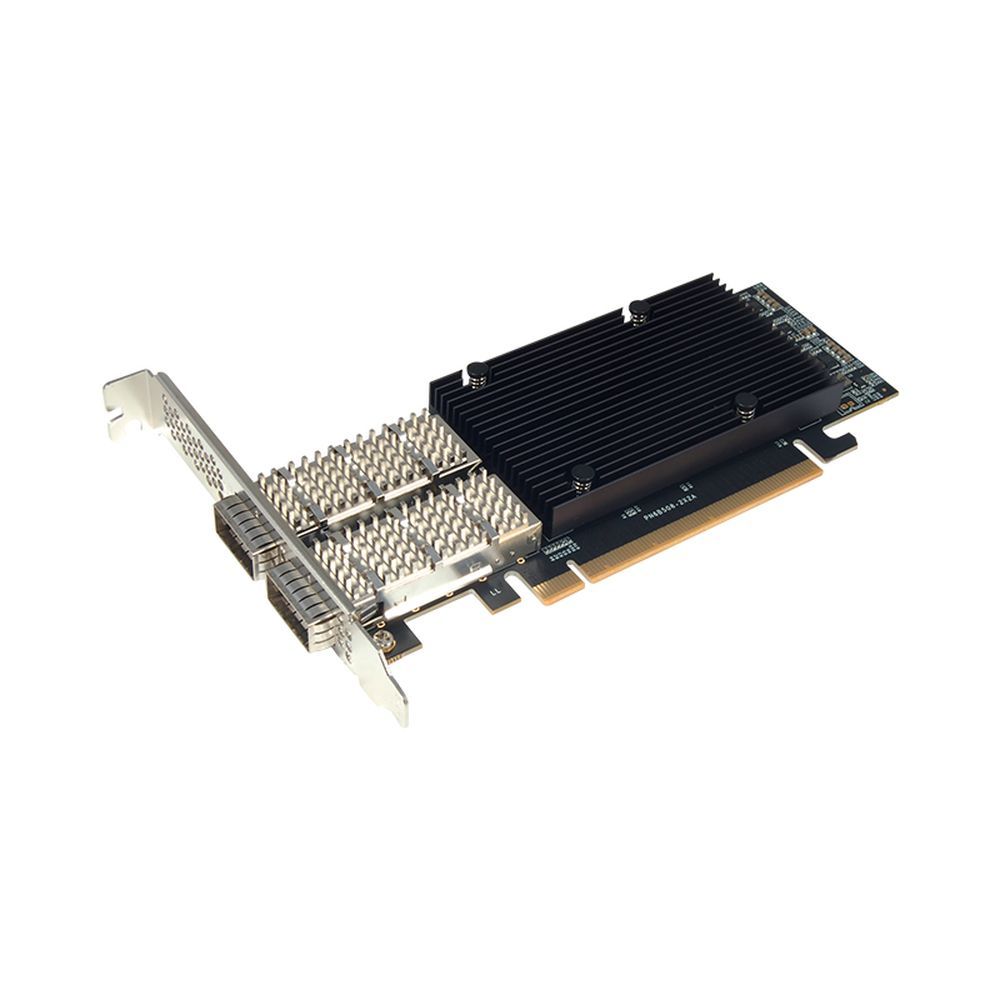 Сетевой адаптер STLab NE-Z16-1220-00-00012 N-1200 2x100GbE (100/50/40/25/10GbE), PCIe 4.0 x16, QSFP56, BCM57508 Ethernet Adapter