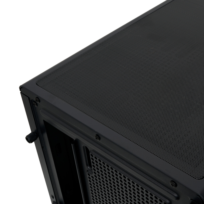 Корпус HSPD F510, Panoramic Mid Tower, Black, TG, 0.5 SPCC, no fans ATX, mATX, mITX 180/280/160mm 1x