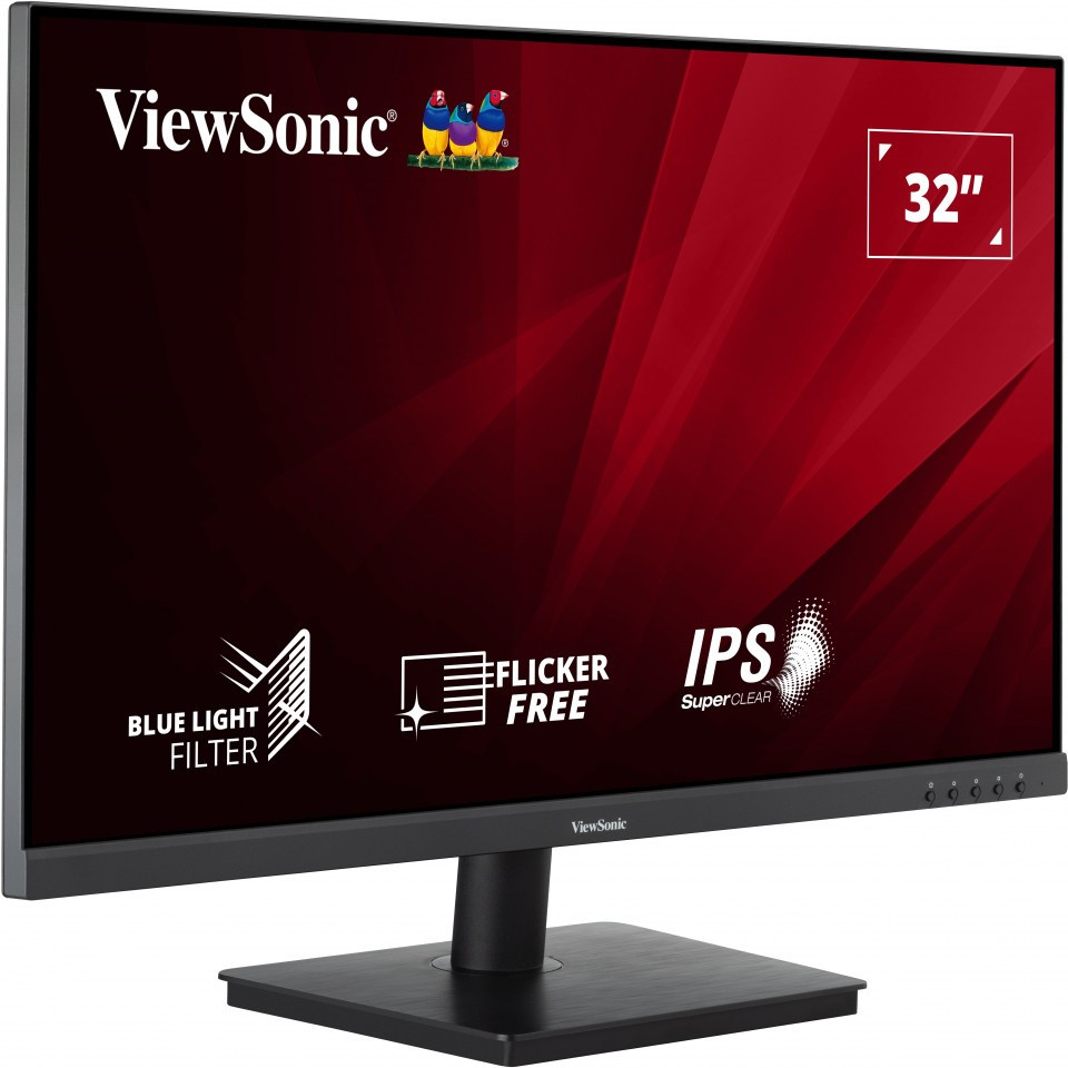 Монитор ViewSonic 31.5" VA3209-2K-MHD черный IPS LED 4ms 16:9 HDMI M/M матовая 250cd 178гр/178гр 256