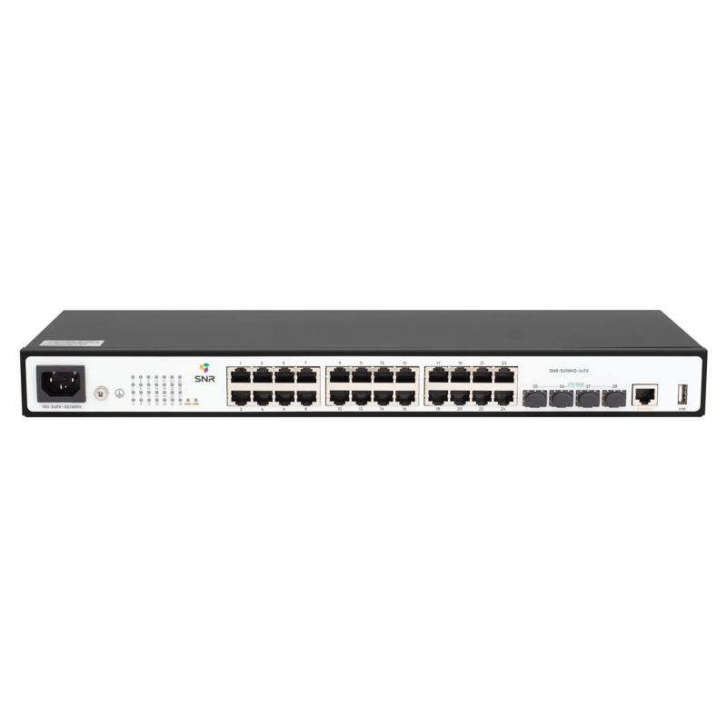Коммутатор SNR SNR-S2989G-24TX (L2+) 24x1Гбит/с 4SFP+ управляемый