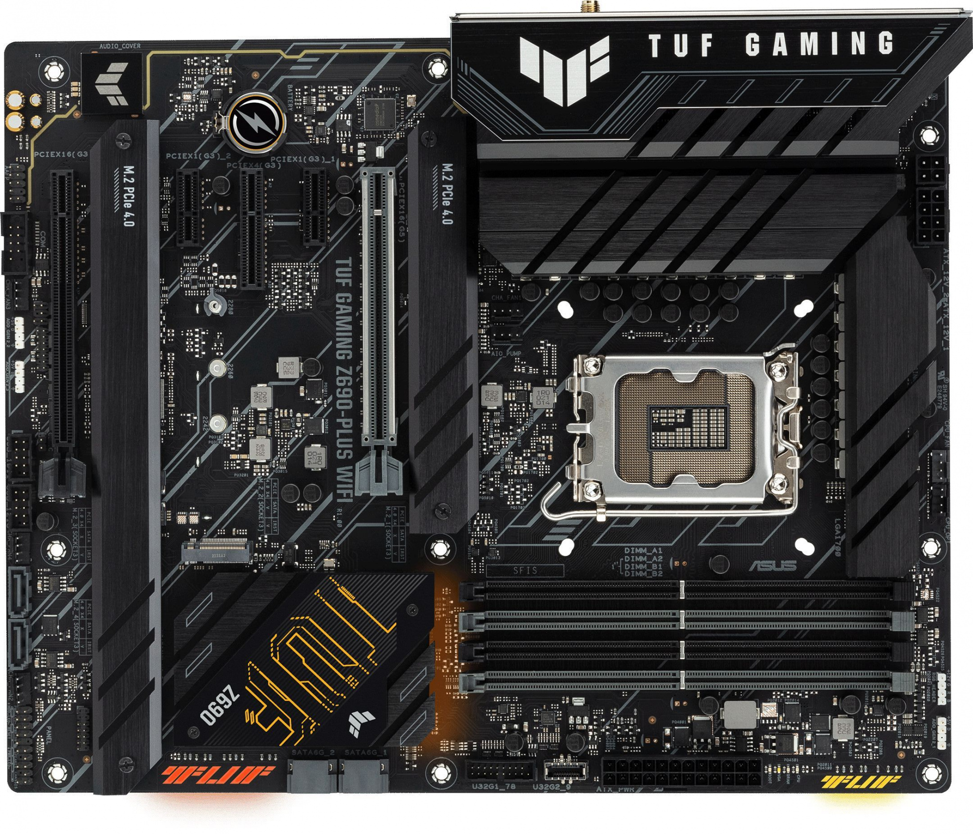 Материнская плата Asus TUF GAMING Z690-PLUS WIFI Soc-1700 Intel Z690 4xDDR5 ATX AC`97 8ch(7.1) 2.5Gg