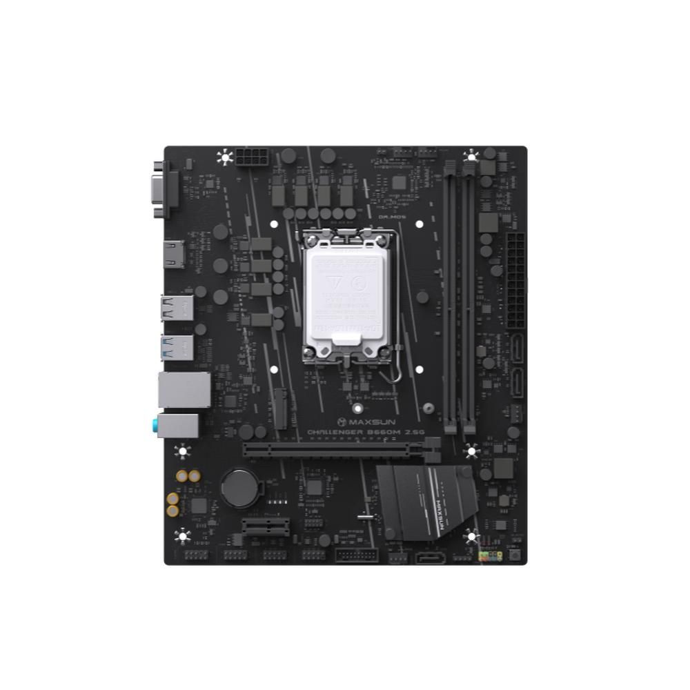 Материнская плата Maxsun MS-Challenger B660M 2.5G B660, LGA1700, 2*DDR4, 1*PCIEx16, 1*PCIEx1, 1*M.2,