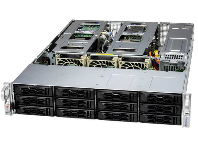 Сервер Supermicro SuperServer 2U 621C-TN12R/ 2x4510/ 4x16Gb/ 1x240Gb SATA/ 9580-8I8E/ 2x25Gb + Transceives/ SFT-DCMS-SINGLE/ MCP-220-82616-0N